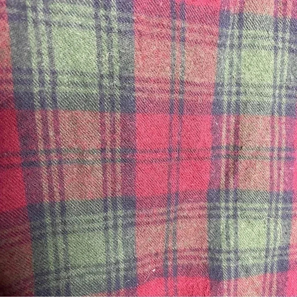 L.L. Bean Men's Scotch Plaid Flannel Shirt, Traditional Fit Size Large - Picture 4 of 5